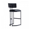 Juno Contemporary Modern Metal Barstool in Black | Tabouret de bar moderne contemporain Juno en metal noir