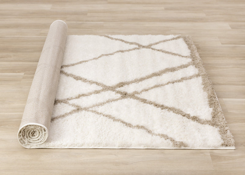 Carpette à poil long douce Taylor - 5 pi 3 po x 7 pi 7 po