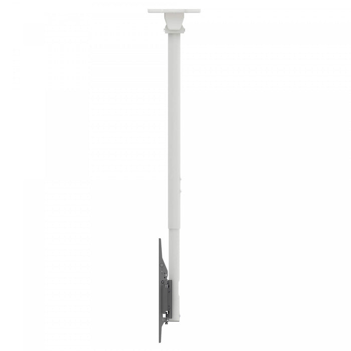 Support mural de plafond reglable en hauteur Kanto CM600 pour televiseurs de 40 a 80 pouces, blanc