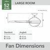Skyflow Ceiling Fan with Light Fixture - Grey | Ventilateur de plafond Skyflow avec luminaire - Gris