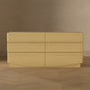 Ardea Contemporary 72" Dresser in Natural Oak (6-Drawer) | Commode contemporaine Ardea 72" en chene naturel (6 tiroirs)