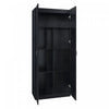 Hopkins Modern 30" Storage Cabinet in Black (7-Shelf) - Set of 2 Armoire | Armoire de rangement moderne Hopkins 30" en noir (7 etageres) - Lot de 2