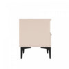 Amara Modern 20" Nightstand in Pale Rose and White (1-Drawer) | Table de nuit moderne Amara 20" en rose pale et blanc (1 tiroir)