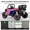 Costway 12v 2-seater Kids Ride On UTV RC Electric Vehicle Suspension W/ Lights & Music