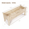 Costway Raised Garden Bed Elevated Planter Box Wood For Vegetable Flower Herb