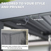 Outsunny 10' X 10' Louvered Pergola With Adjustable Roof & Aluminum Frame