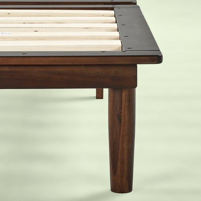 Bobbie lit plateforme pliant en bois - Double