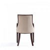Fifth Avenue Traditional Wood Upholstered Dining Chair in Tan - Set of 2 | Chaise de salle a manger traditionnelle en bois avec assise rembourree Fifth Avenue, couleur beige - Lot de 2