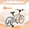 Costway 16-inch Kid's Bike For 4-7 Years Old With Adjustable Saddle & Anti-slip Handlebar Black