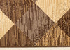 Florence Brown Beige Distressed Diamond Pattern Rug, 5'3" x 7'5" Indoor Area Rug | Tapis Florence a motif de losanges vieillis brun beige, 5'3" x 7'5"