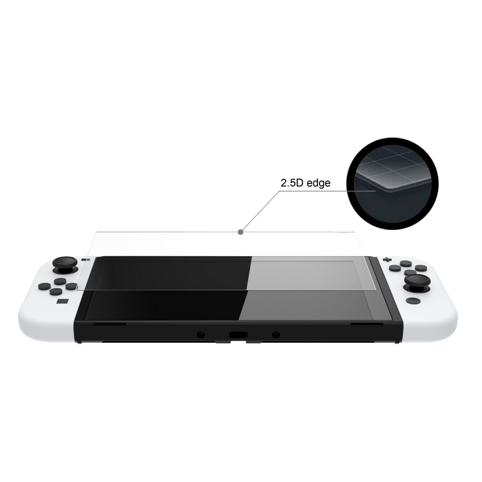 Protecteur d'écran en verre trempé Surge pour console Nintendo Switch modèle DELO - ensemble de 2