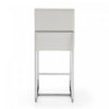Element Modern Metal Upholstered Counter Stool in Pearl White - Set of 3 | Tabouret de comptoir moderne en metal et tissu Element, blanc perle - Lot de 3