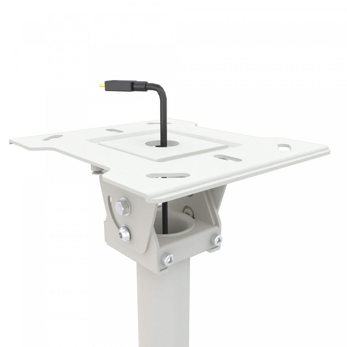 Support mural de plafond reglable en hauteur Kanto CM600 pour televiseurs de 40 a 80 pouces, blanc