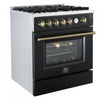 Forno Giovanni 30-inch Gas Range Black, 4.32 cu.ft, -FFSGS6274-30BLK | Cuisiniere a gaz Giovanni 30 pouces noire, 4,32 pi³ – FFSGS6274-30BLK