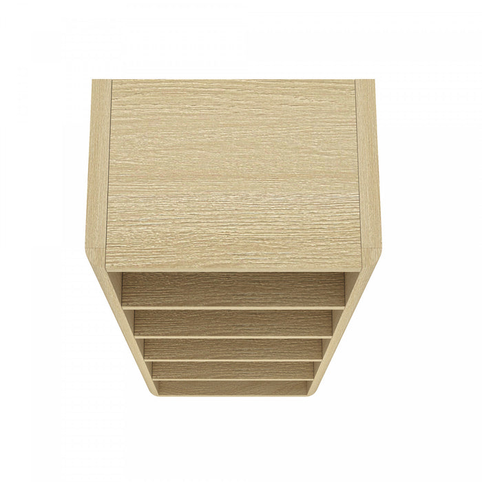 Bibliotheque ouverte moderne Rivington 28\" en chene naturel - Ensemble de 3