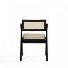 Lambinet Industry Chic Wood Folding Chair in Black and Natural - Set of 4 Dining Chair | Chaise pliante en bois style industriel Lambinet, noir et naturel - Lot de 4