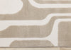 Leopold Modern Mid-Century Beige Cream Area Rug - 2'7" x 4'11"|Carpette Leopold beige et crème de style moderne du milieu du 20e siècle - 2 pi 7 po x 4 pi 11 po