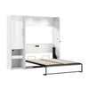 Bestar Avalon Full Murphy Bed & Storage Cabinet with Pull-Out Shelf (81 W)|Lit double escamotable Avalon de Bestar de 81 po (L) avec armoire de rangement et tablette coulissante