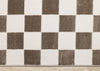 Leopold Checkered Brown White Geometric Area Rug - 7'10" x 10'6"|Carpette géométrique Leopold brune et blanche à motif de carreaux - 7 pi 10 po x 10 pi 6 po