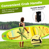 Goplus Large Inflatable Sup Board, Portable Paddle Board With 5d Rings Stand Up Paddle Board For Youth & Adult Green