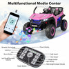 Costway 12v 2-seater Kids Ride On UTV RC Electric Vehicle Suspension W/ Lights & Music