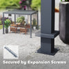 Outsunny 10' X 10' Louvered Pergola With Adjustable Roof & Aluminum Frame