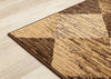 Florence Brown Beige Distressed Diamond Pattern Rug, 7'9" x 10'6" Indoor Area Rug | Tapis Florence a motif de losanges vieillis brun beige, 7'9" x 10'6"