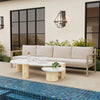 Teagon Natural Beige Outdoor Patio Loveseat - Set of 2|Causeuse Teagon de couleur beige et naturelle pour la terrasse à l’extérieur - ensemble de 2
