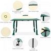 Costway 13'x13' Gazebo Canopy Shelter Awning Tent Patio Garden Green