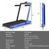Superfit 4.75hp 2 In 1 Folding Treadmill W/remote App Control