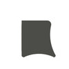 Coney Mid-Century Modern 20" Nightstand in Charcoal Gray (2-Drawer) | Table de nuit Coney style milieu du siecle 20" en gris charbon (2 tiroirs)