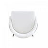 Gracie Modern Metal Upholstered Barstool in White and Black - Set of 3 | Tabouret de bar moderne en metal Gracie, rembourre, blanc et noir - Lot de 3