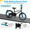 Costway 16" Kids Bike With Adjustable Saddle Handlebar Removable Training Wheels Handbrake Black