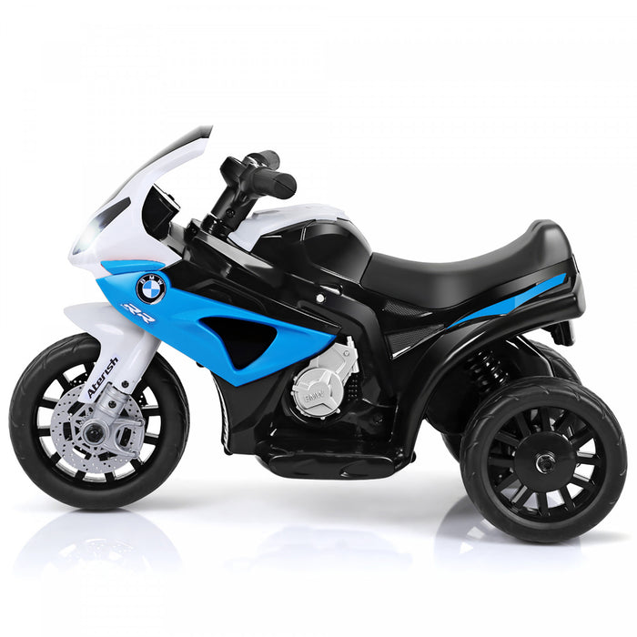 Costway Kids Ride On Motorcycle Bmw Autorise 6v Electrique 3 Roues Velo W / Musique Et Lumiere