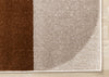Marley Geometric Curves Taupe Oxblood Area Rug - 5'3" x 7'7"|Carpette Marley taupe et sang-de-bœuf à motif de courbes géométriques - 5 pi 3 po x 7 pi 7 po