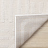 Leonardo Cream Beige Oriental Trellis Pattern Rug, 5'3" x 7'7" Indoor Area Rug | Tapis a motifs de treillis orientaux creme beige Leonardo, 5'3" x 7'7"
