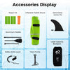 Goplus Small Inflatable Sup Board, Portable Paddle Board With 5d Rings Stand Up Paddle Board For Youth & Adult Green