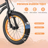 Costway 16-inch Kid's Bike For 4-7 Years Old With Adjustable Saddle & Anti-slip Handlebar Black
