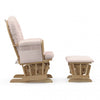Storkcraft Hoop Glider and Ottoman - Natural/Pink Chair