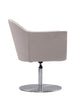 Manhattan Comfort Voyager Brushed Metal Woven Swivel Adjustable Accent Chair - Barley|Chaise d’appoint réglable pivotante Voyager de Manhattan Comfort en métal brossé et en tissu - orge