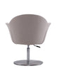 Manhattan Comfort Voyager Brushed Metal Woven Swivel Adjustable Accent Chair - Barley|Chaise d’appoint réglable pivotante Voyager de Manhattan Comfort en métal brossé et en tissu - orge