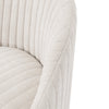 Manhattan Comfort Modern Leela Swivel Chenille Accent Chair - Cream|Fauteuil d’appoint pivotant moderne Leela de Manhattan Comfort en chenille - crème