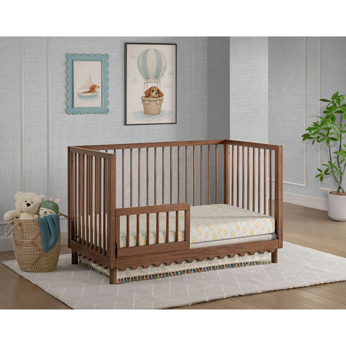 Ensemble de lit de bébé convertible en lit de bambin Aubrey - brun 