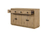 Austin Dining Server with Storage & 2 Drawers, 60"W - Natural Oak Brown | Desserte de salle à manger Austin de 60 po (L) avec rangement et 2 tiroirs - brun chêne naturel