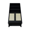 Manhattan Comfort Sheridan Modern Cane Bookcase with Adjustable Shelves - Black|Bibliothèque moderne Sheridan de Manhattan Comfort avec cannage et tablettes réglables - noire