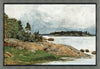 By the Lake Framed Stucco Art – 27.25" x 39.25" | Œuvre d’art en stuc encadrée « By the Lake » - 27,25 po x 39,25 po