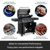Broil King Baron 490 Pro Shadow 4-Burner 40,000-BTU Natural Gas BBQ - 674147 Grill | Broil King Baron 490 Pro Shadow 4-bruleurs 40 000 BTU Barbecue a gaz naturel - 674147