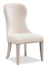 Corsa Dining Side Chair - Light Grey and Ivory Felt | Chaise de salle à manger Corsa - gris clair et feutre ivoire | CORSLDSC