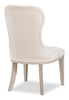 Corsa Dining Side Chair - Light Grey and Ivory Felt | Chaise de salle à manger Corsa - gris clair et feutre ivoire | CORSLDSC