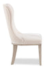 Corsa Dining Side Chair - Light Grey and Ivory Felt | Chaise de salle à manger Corsa - gris clair et feutre ivoire | CORSLDSC